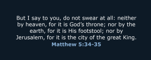 On Swearing: A Biblical View